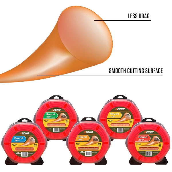 Echo .105" 1Lb; Round Trimmer Line
