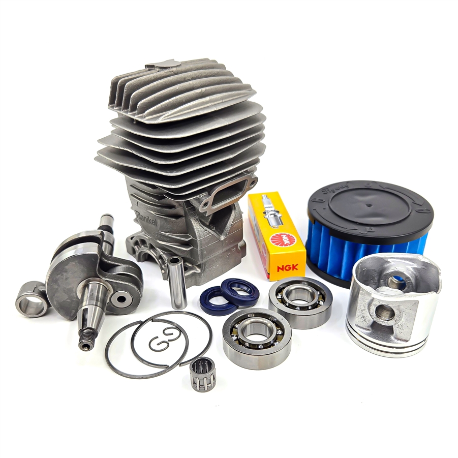 Hyway Premium Titanikel Cylinder + Crankshaft, Rebuild Kit compatible with Stihl MS271